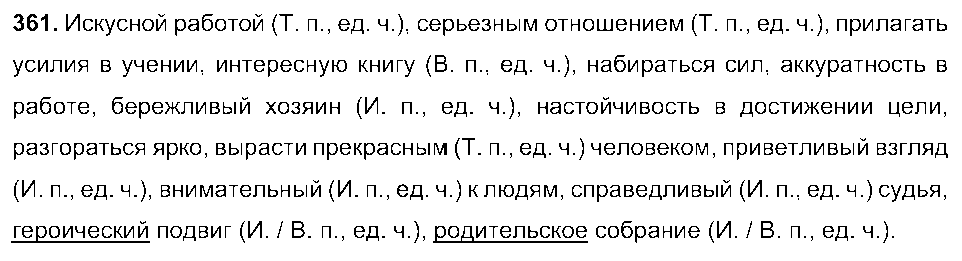 ГДЗ Русский язык 6 класс - 361
