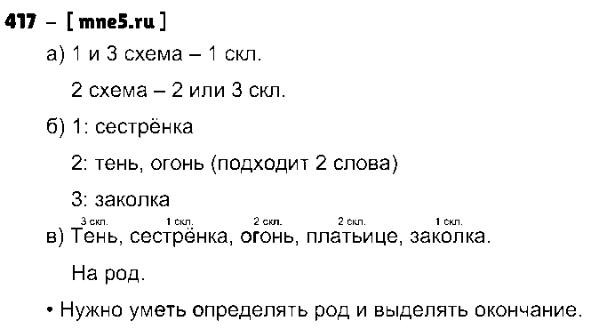 ГДЗ Русский язык 3 класс - 417