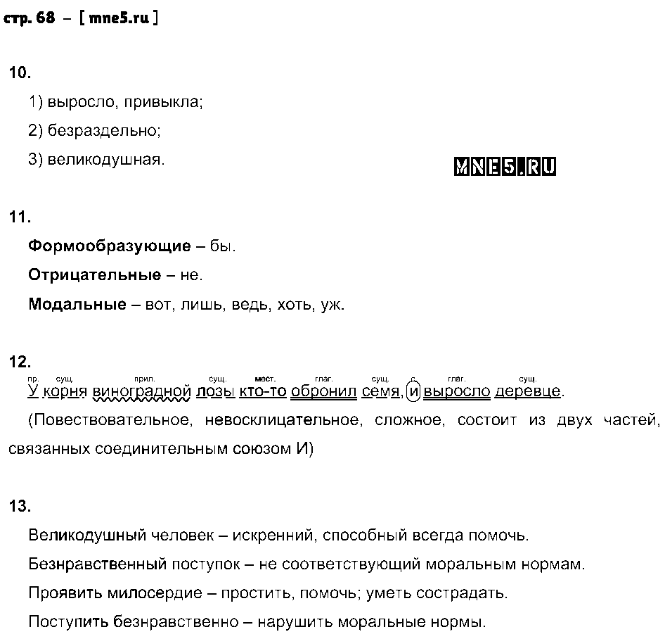 ГДЗ Русский язык 7 класс - стр. 68