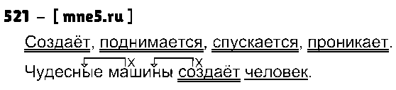 ГДЗ Русский язык 3 класс - 521