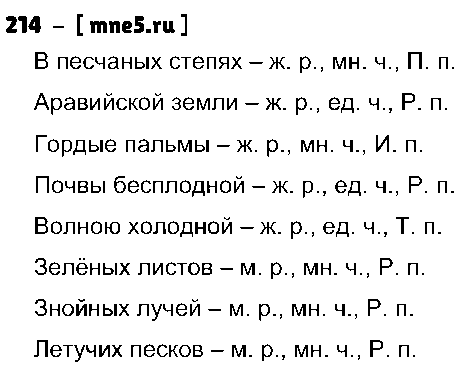ГДЗ Русский язык 4 класс - 214