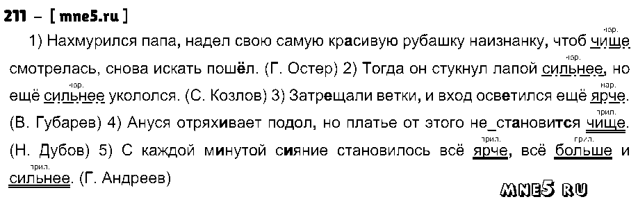 ГДЗ Русский язык 7 класс - 211