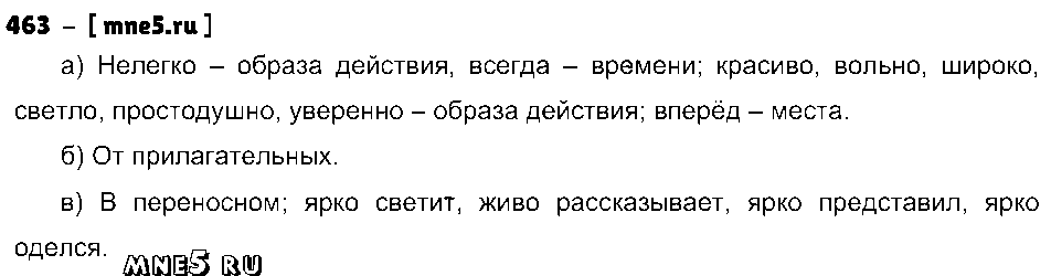ГДЗ Русский язык 4 класс - 463