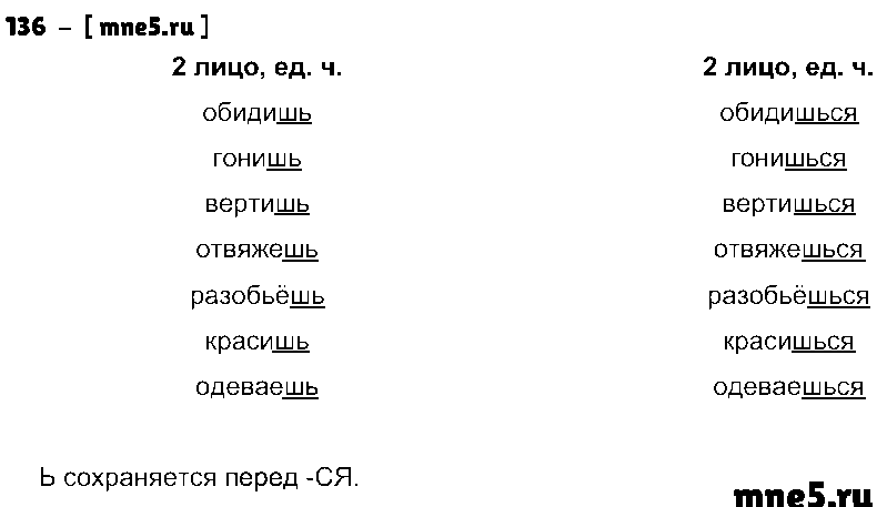 ГДЗ Русский язык 4 класс - 136