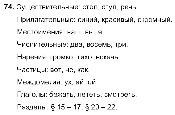 ГДЗ Русский язык 5 класс - 74