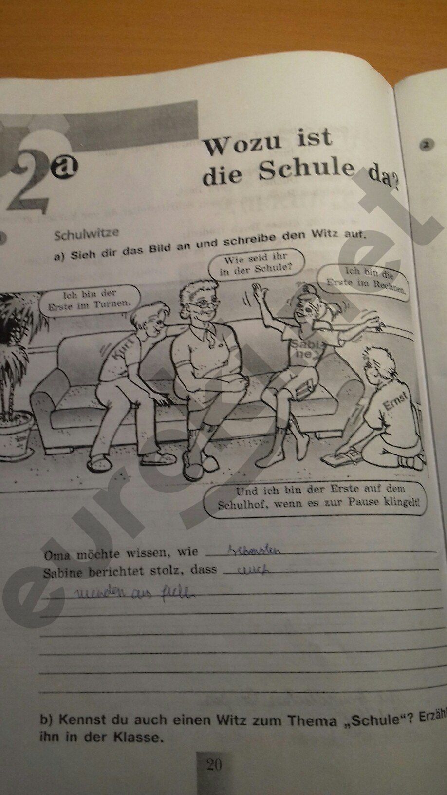 ГДЗ Немецкий язык 6 класс - стр. 20