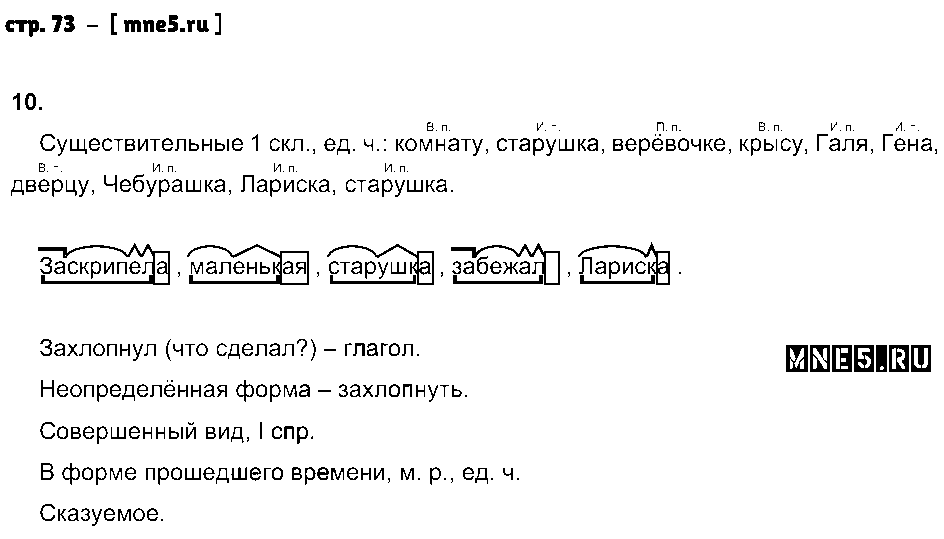 ГДЗ Русский язык 4 класс - стр. 73