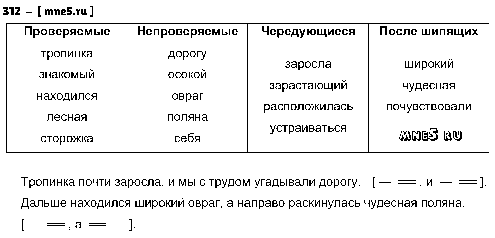 ГДЗ Русский язык 5 класс - 312