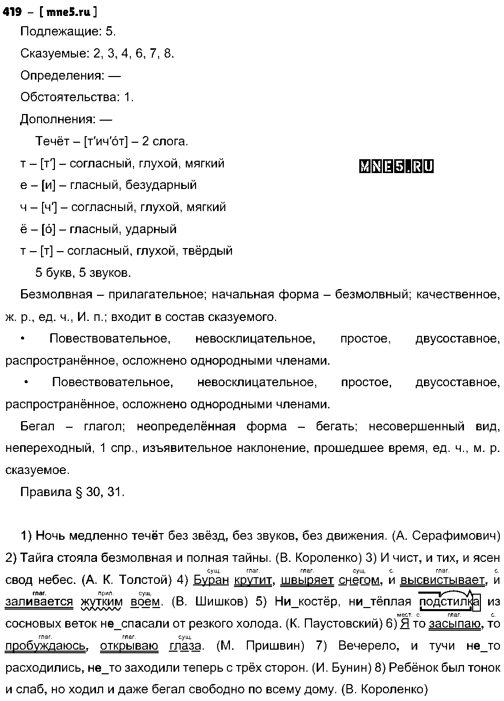 ГДЗ Русский язык 8 класс - 419