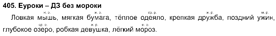 ГДЗ Русский язык 3 класс - 405