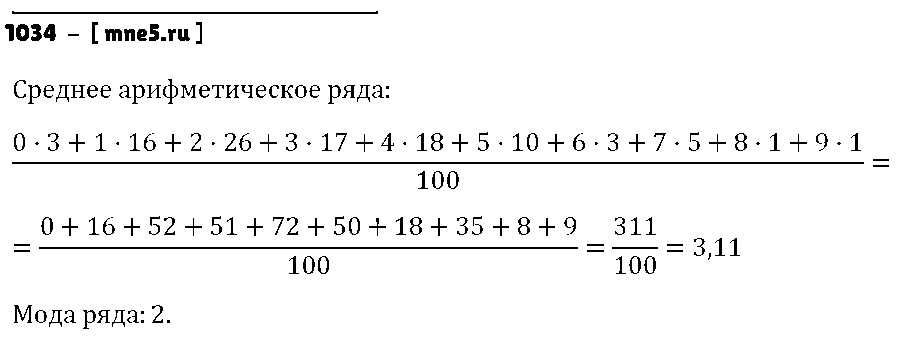 ГДЗ Алгебра 8 класс - 1034