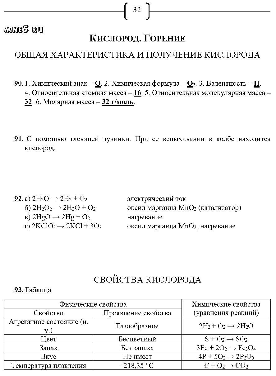 ГДЗ Химия 8 класс - стр. 32