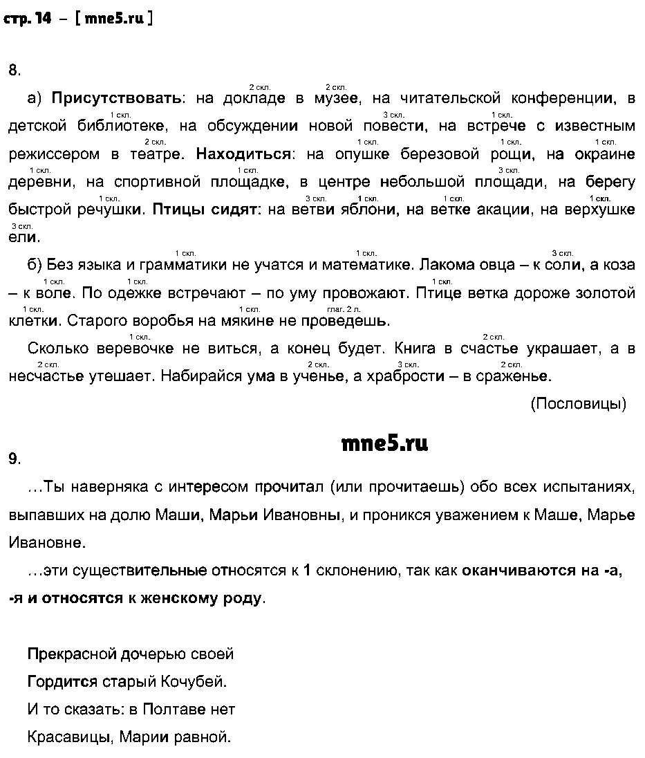 ГДЗ Русский язык 6 класс - стр. 14