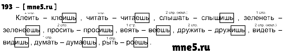 ГДЗ Русский язык 4 класс - 193