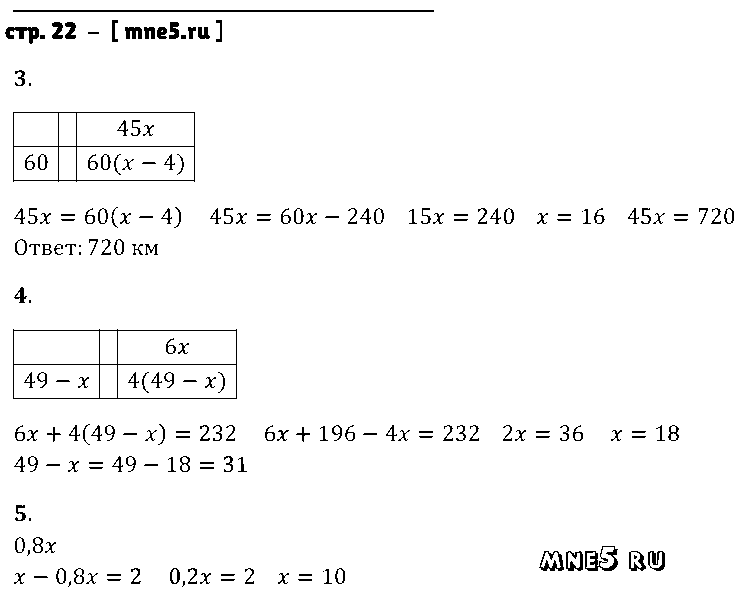 ГДЗ Алгебра 7 класс - стр. 22