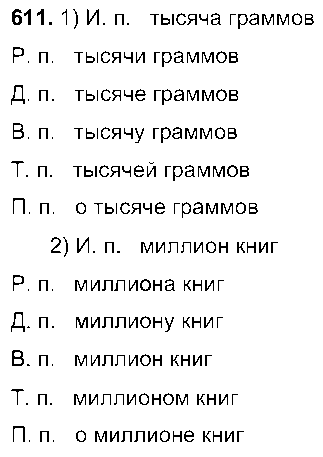 ГДЗ Русский язык 6 класс - 611