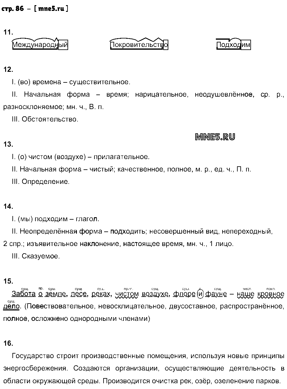 ГДЗ Русский язык 6 класс - стр. 86