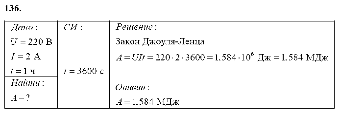 ГДЗ Физика 8 класс - 136