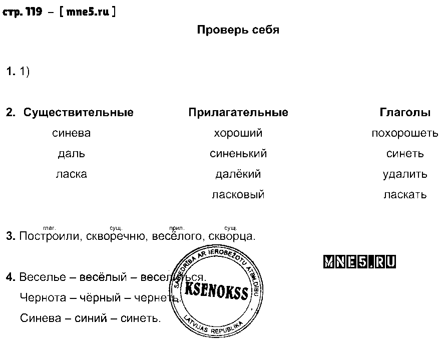 ГДЗ Русский язык 4 класс - стр. 119