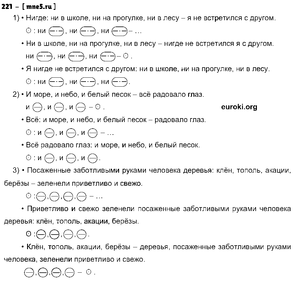 ГДЗ Русский язык 8 класс - 221