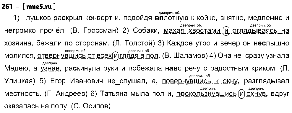 ГДЗ Русский язык 8 класс - 261