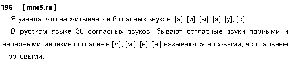 ГДЗ Русский язык 5 класс - 196