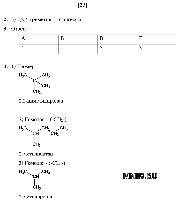 ГДЗ Химия 10 класс - стр. 23