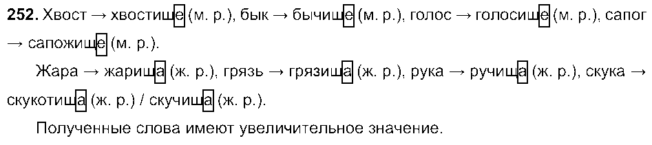 ГДЗ Русский язык 6 класс - 252