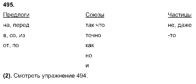 ГДЗ Русский язык 7 класс - 495