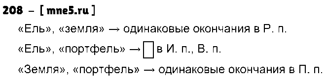 ГДЗ Русский язык 3 класс - 208