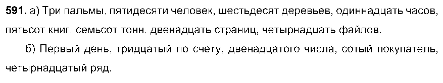 ГДЗ Русский язык 6 класс - 591