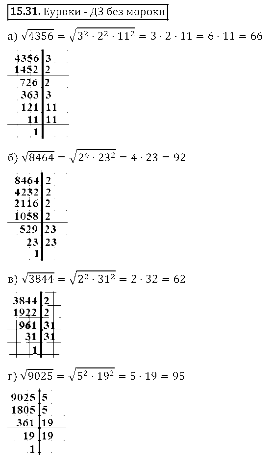 ГДЗ Алгебра 8 класс - 31