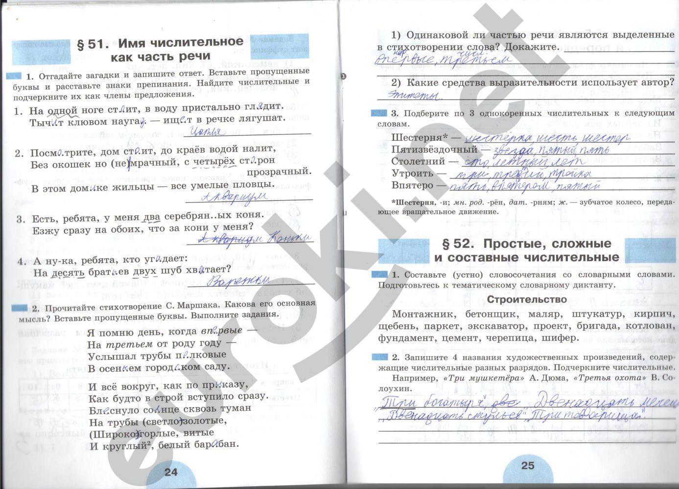 ГДЗ Русский язык 6 класс - стр. 24-25
