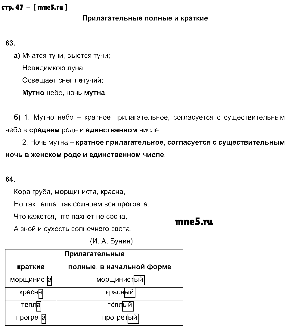 ГДЗ Русский язык 5 класс - стр. 47