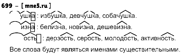 ГДЗ Русский язык 5 класс - 699