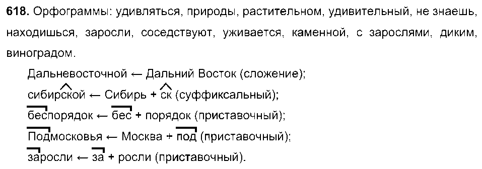 ГДЗ Русский язык 6 класс - 618