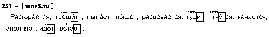 ГДЗ Русский язык 4 класс - 251