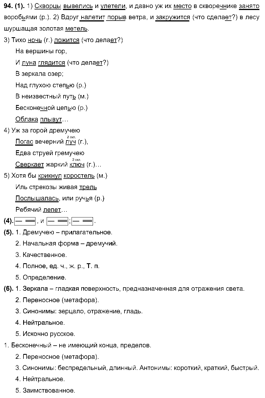 ГДЗ Русский язык 7 класс - 94