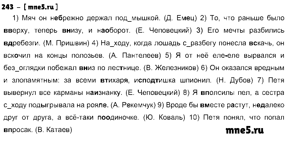 ГДЗ Русский язык 7 класс - 243