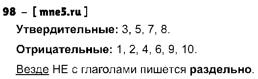 ГДЗ Русский язык 4 класс - 98