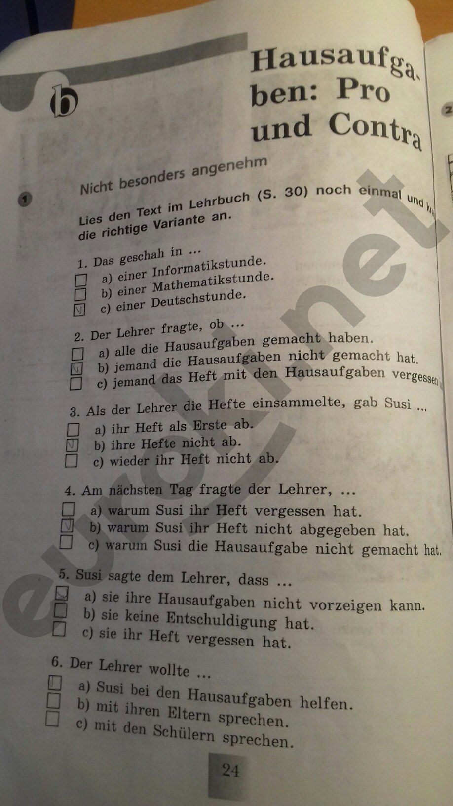 ГДЗ Немецкий язык 6 класс - стр. 24