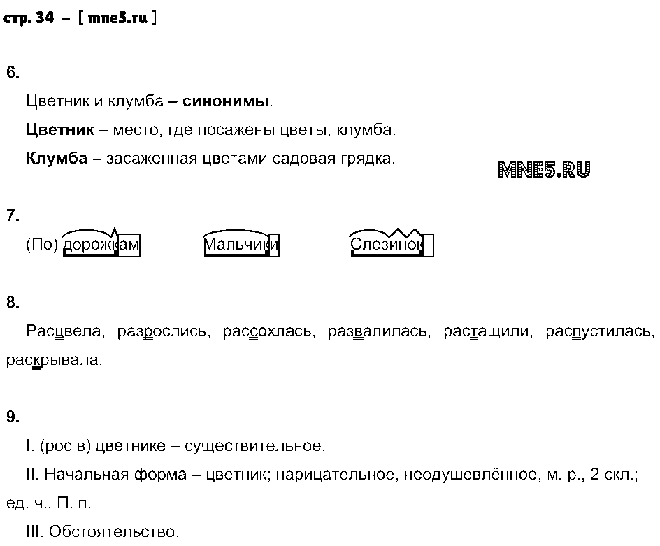 ГДЗ Русский язык 6 класс - стр. 34