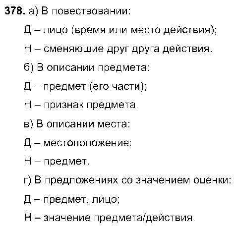 ГДЗ Русский язык 7 класс - 378