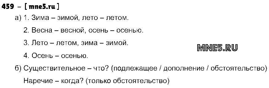 ГДЗ Русский язык 4 класс - 459
