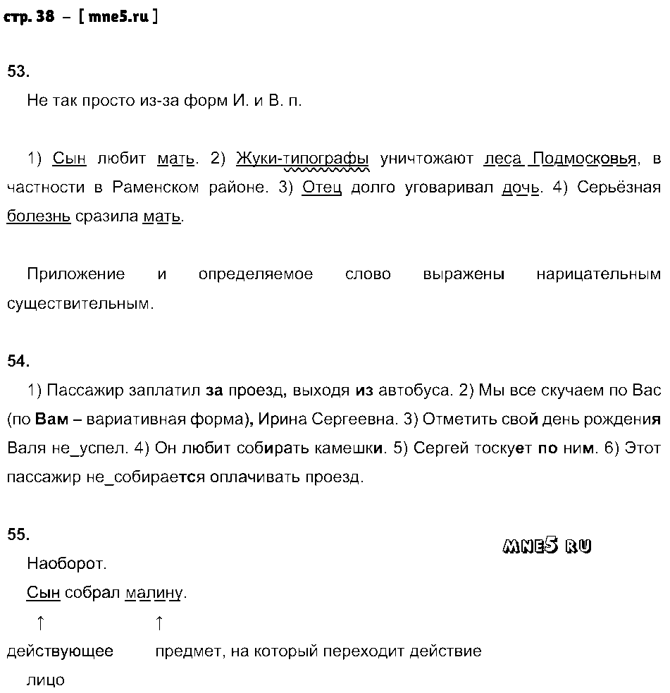 ГДЗ Русский язык 8 класс - стр. 38