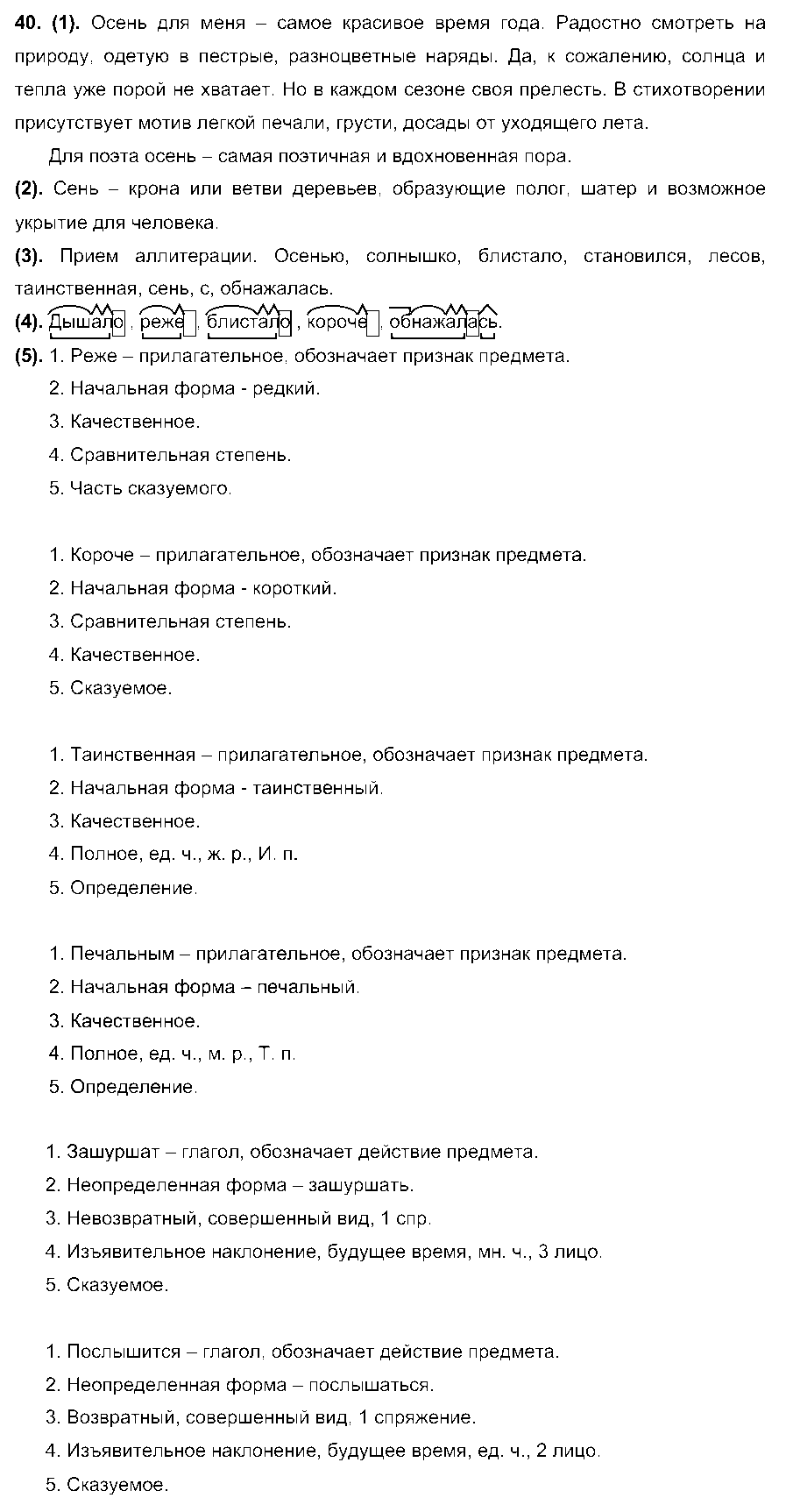 ГДЗ Русский язык 7 класс - 40