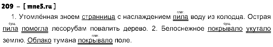 ГДЗ Русский язык 4 класс - 209