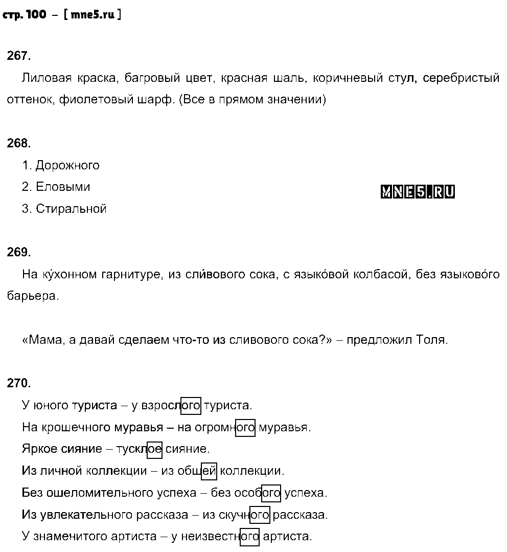 ГДЗ Русский язык 5 класс - стр. 100