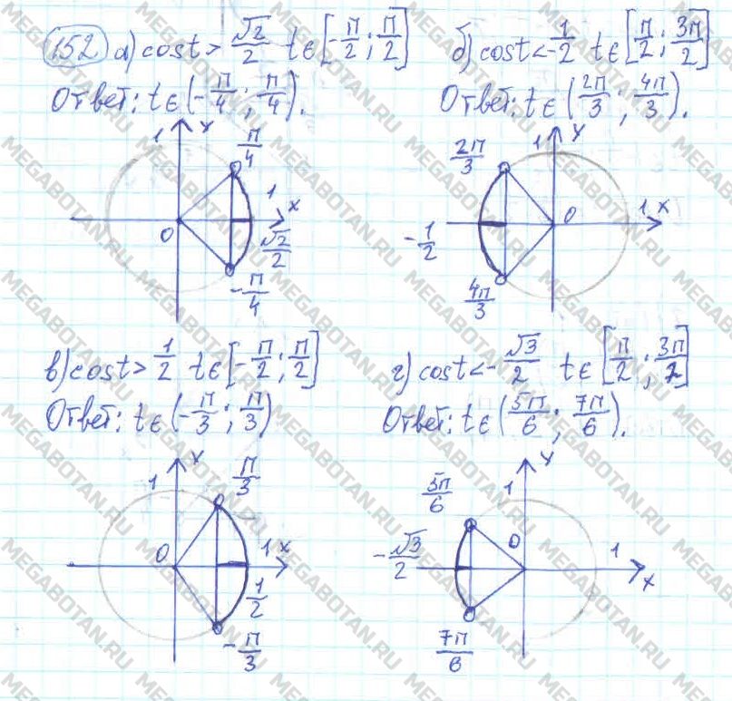 ГДЗ Алгебра 11 класс - 152
