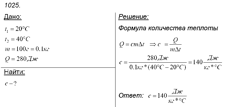 ГДЗ Физика 9 класс - 1025